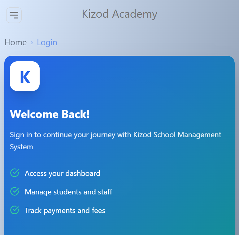 Kizod Academy Platform